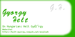 gyorgy helt business card